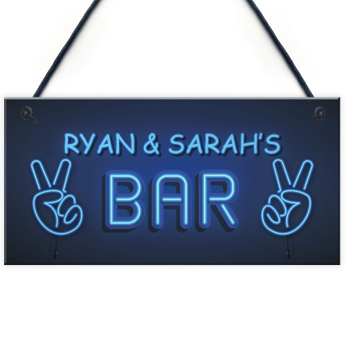Novelty Bar Personalised Sign Decor For Home Bar Man Cave Gifts
