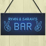 Novelty Bar Personalised Sign Decor For Home Bar Man Cave Gifts