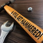 Funny Birthday Gift For Men LETS GET HAMMERED Engraved Hammer