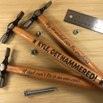 Funny Birthday Gift For Men LETS GET HAMMERED Engraved Hammer