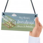 Quirky Greenhouse Sign PERSONALISED Hanging Garden Shed Sign