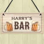 PERSONALISED Home Bar Sign Novelty Man Cave Pub Beer Gifts