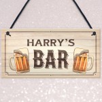 PERSONALISED Home Bar Sign Novelty Man Cave Pub Beer Gifts