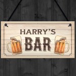 PERSONALISED Home Bar Sign Novelty Man Cave Pub Beer Gifts