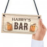 PERSONALISED Home Bar Sign Novelty Man Cave Pub Beer Gifts