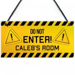 DO NOT ENTER Gaming Room Sign PERSONALISED Gamer Gift