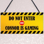 Funny Joke Gaming Sign Personalised Man Cave Bedroom Sign