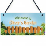 WELCOME Sign To Garden PERSONALISED Summerhouse Shed Sign