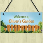 WELCOME Sign To Garden PERSONALISED Summerhouse Shed Sign