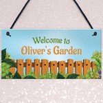 WELCOME Sign To Garden PERSONALISED Summerhouse Shed Sign