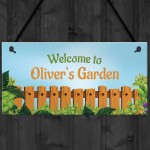 WELCOME Sign To Garden PERSONALISED Summerhouse Shed Sign