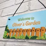 WELCOME Sign To Garden PERSONALISED Summerhouse Shed Sign