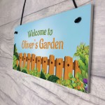 WELCOME Sign To Garden PERSONALISED Summerhouse Shed Sign