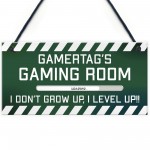 PERSONALISED Gamertag Sign Gaming Room Boys Bedroom Sign
