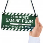 PERSONALISED Gamertag Sign Gaming Room Boys Bedroom Sign