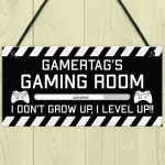 Novelty Gaming Room Sign PERSONALISED Gamer Gift