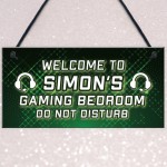 WELCOME Sign For Gaming Room Door Sign PERSONALISED