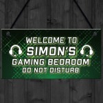 WELCOME Sign For Gaming Room Door Sign PERSONALISED