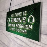 WELCOME Sign For Gaming Room Door Sign PERSONALISED