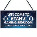 Neon Effect Gaming Sign To Hang Games Room Bedroom