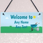 Novelty Garden Summerhouse Shed Greenhouse Personalised Sign