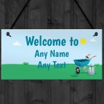 Novelty Garden Summerhouse Shed Greenhouse Personalised Sign