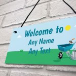 Novelty Garden Summerhouse Shed Greenhouse Personalised Sign