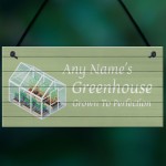 Novelty Greenhouse Sign PERSONALISED Garden Summerhouse