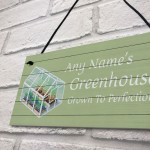 Novelty Greenhouse Sign PERSONALISED Garden Summerhouse