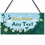 PERSONALISED Garden Summerhouse Shed Fairy Garden Sign