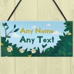 PERSONALISED Garden Summerhouse Shed Fairy Garden Sign