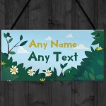 PERSONALISED Garden Summerhouse Shed Fairy Garden Sign