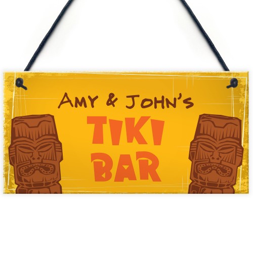 PERSONALISED Tiki Bar Decor Gifts Novelty Home Bar Decor Gifts