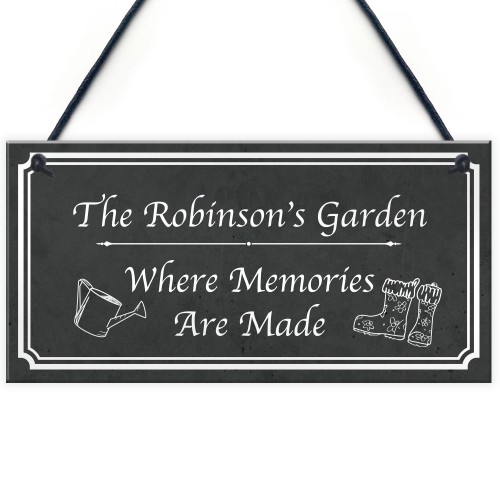 Shabby Chic Garden Sign PERSONALISED Summerhouse Shed Sign