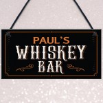 Vintage Style Whiskey Bar Sign PERSONALISED Home Bar Pub