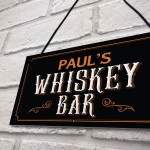 Vintage Style Whiskey Bar Sign PERSONALISED Home Bar Pub