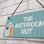 Quirky Nautical Bathroom Sign THE BATHROOM HUT Beach Theme