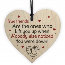 Cute Thank You Gift For Best Friend Birthday Xmas Wooden Heart