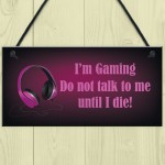 Neon Effect Pink Gaming Sign For Girls Bedroom Sign Girl Gamer