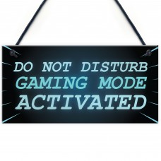 NEON EFFECT Do Not Disturb Sign Funny Gaming Sign For Mancave