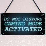 NEON EFFECT Do Not Disturb Sign Funny Gaming Sign For Mancave
