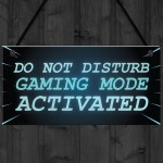 NEON EFFECT Do Not Disturb Sign Funny Gaming Sign For Mancave