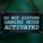NEON EFFECT Do Not Disturb Sign Funny Gaming Sign For Mancave