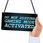NEON EFFECT Do Not Disturb Sign Funny Gaming Sign For Mancave