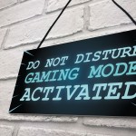 NEON EFFECT Do Not Disturb Sign Funny Gaming Sign For Mancave