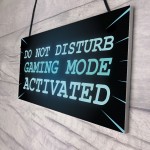 NEON EFFECT Do Not Disturb Sign Funny Gaming Sign For Mancave