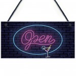 NEON EFFECT Open Sign For Bar Man Cave Pub Club Home Decor