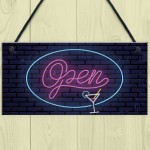 NEON EFFECT Open Sign For Bar Man Cave Pub Club Home Decor