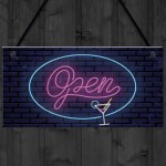 NEON EFFECT Open Sign For Bar Man Cave Pub Club Home Decor