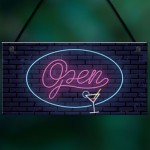 NEON EFFECT Open Sign For Bar Man Cave Pub Club Home Decor